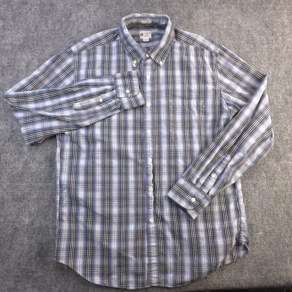 J Crew‎ Shirt Large Tailored Fit Long Sleeve Button Down Multicolor Plaid Cotton